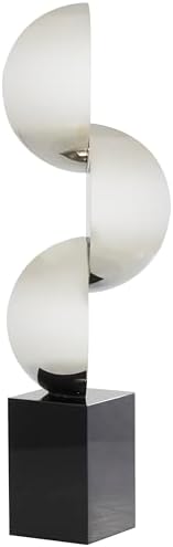 Deco 79 Crystal Geometric Black Statue