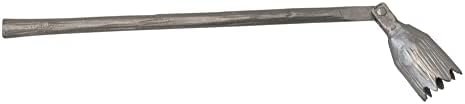 Creative Co-Op Cast Iron Flower Candle Snuffer with Pewter Finish