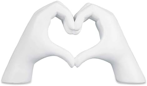 Kityemo Love Finger Statue Modern White Decor