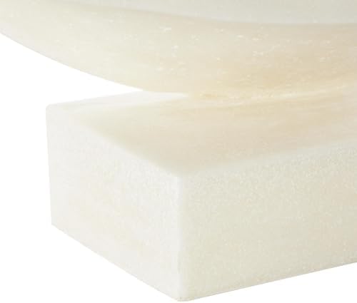 Deco 79 White Polystone Twisted Wave Sculpture 17x11x19