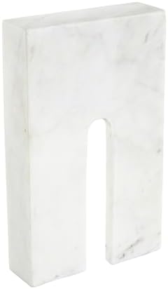 Deco 79 Marble Geometric Statue Home Decor Accent