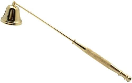 Gold-Finish Metal Candle Snuffer - Safe Elegant