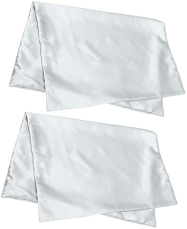 PRETYZOOM Cooling Zippered Satin Pillow Covers 2-Pack