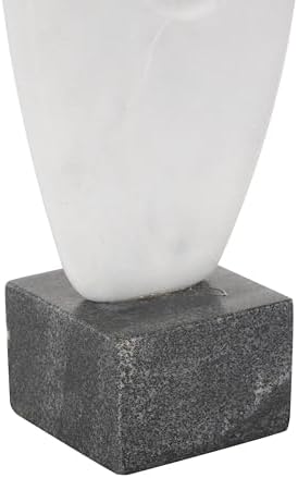 Deco 79 Marble Abstract Decorative Sculpture with Black Base