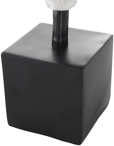 Deco 79 Polystone People Statue with Black Base