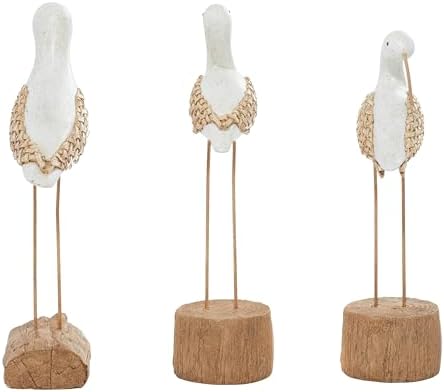 Deco 79 Polystone Bird Sculpture Home Decor Set of 3