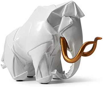 HAUCOZE Dinosaur Mammoth Statue 83inch White Polyresin Decor