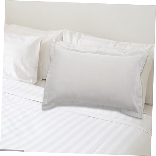 Alipis 2Pc Washable Microfiber Pillowcases - Grey Breathable and Comfortable