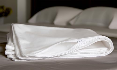 Down Direct Supreme Sateen Pillow Protectors Set of 2 King 100 Cotton
