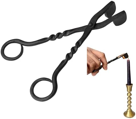 Living Ideas Iron Candle Snuffer Medieval Style Flame Extinguisher