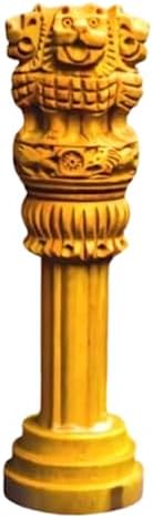 Generic Ashoka Stambh 3 Inch Wooden National Emblem Pillar