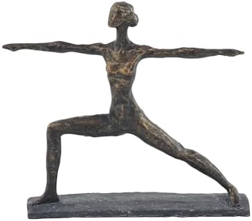Deco 79 Brass Yoga Sculpture Home Decor Statue