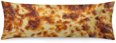 MEIKKO Baked Cheese Crust Pillow Cover 20x54 with Zipper