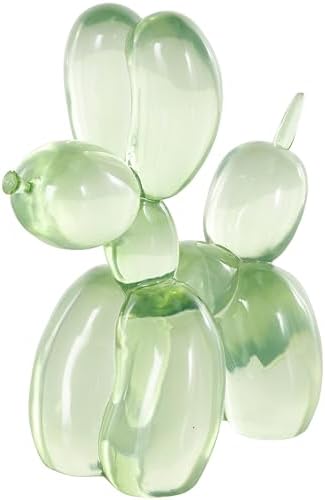 Deco 79 Resin Balloon Dog Sculpture Green 5x10x10