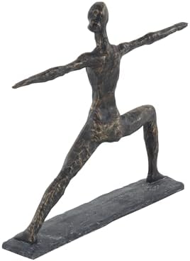 Deco 79 Brass Yoga Sculpture Home Decor Statue