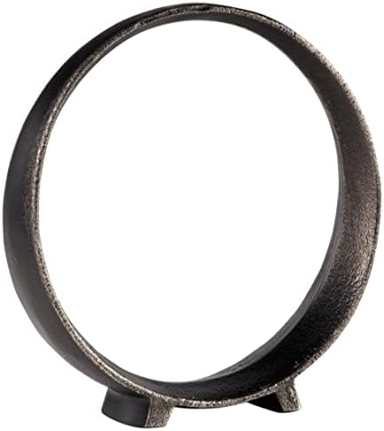 Signature Design by Ashley Ryandale Round Metal Sculpture Antique Black