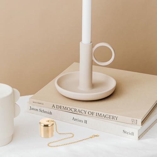 Zerodeko Candle Snuffer Set 2pcs Brass Lampsafe Extinguisher Cap