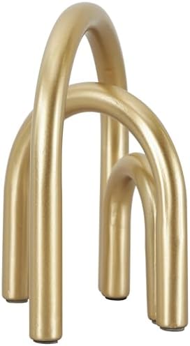 Deco 79 Gold Metal Geometric Arch Sculpture Home Decor Statue