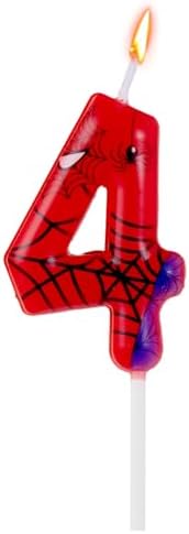 Gezan Spider Themed Birthday Number Candles for Party Decor