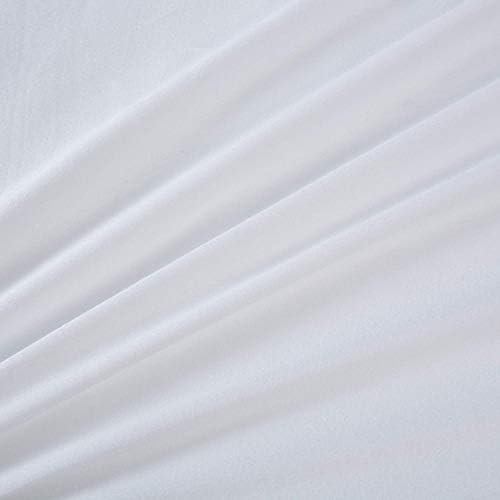White Pillowcases with Bow Ties Pure Cotton King Size 2 Pieces