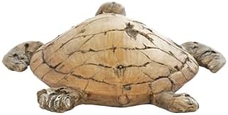 Deco 79 Polystone Turtle Home Decor Statue Brown