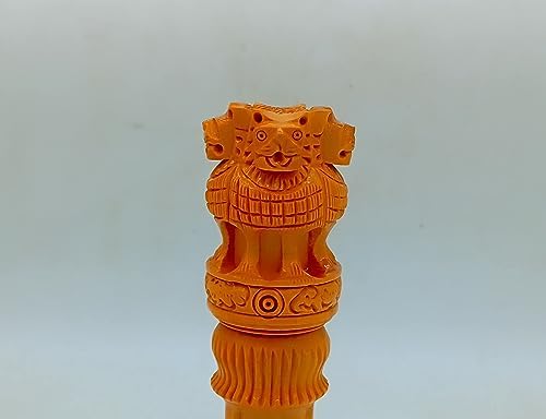 Wooden Ashoka Pillar 10 Inch Office Desk Decor Gift 1