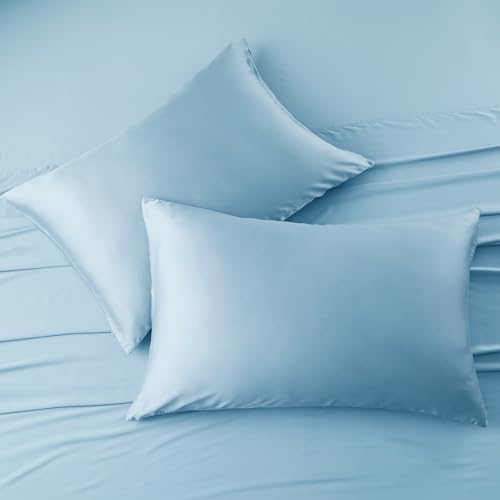 2 Pack Bamboo Cooling Pillow Cases King Size Set of 2