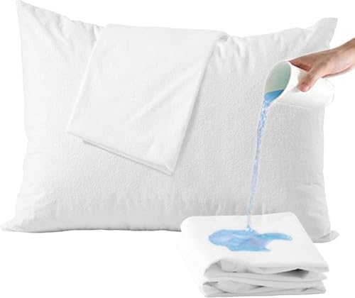 US Comfort Zone Waterproof Pillow Protector with Zipper Closure 21x55 Inch