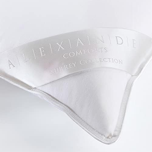 Alexander Comforts Surrey White Cotton Pillow Protector Queen 1