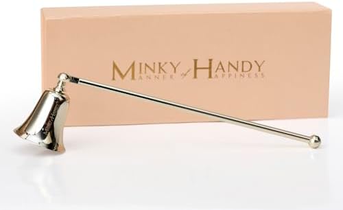 MINKY HANDY Brass Candle Snuffer - Silver Finish