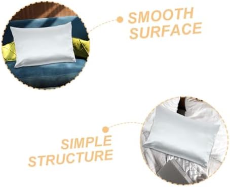 PRETYZOOM Cooling Zippered Satin Pillow Covers 2-Pack
