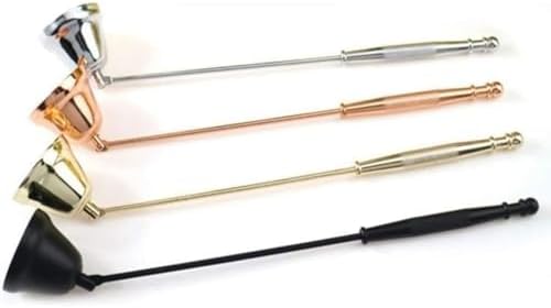 Gold-Finish Metal Candle Snuffer - Safe Elegant
