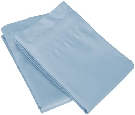 Superior 1000 Thread Count Egyptian Cotton Pillowcase Set - King Light Blue 1
