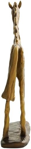 Deco 79 Gold Polystone Horse Sculpture