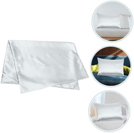PRETYZOOM Cooling Zippered Satin Pillow Covers 2-Pack