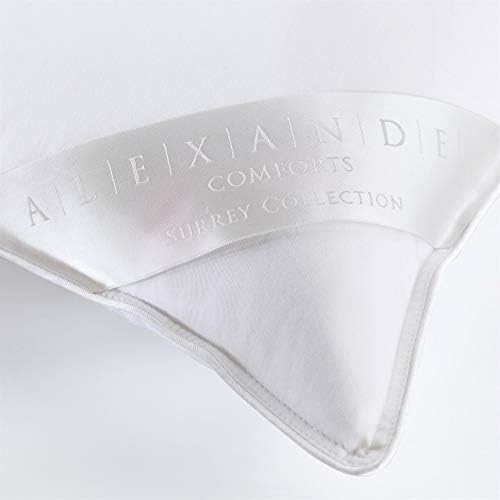 Alexander Comforts Surrey White Cotton Pillow Protector Queen 1