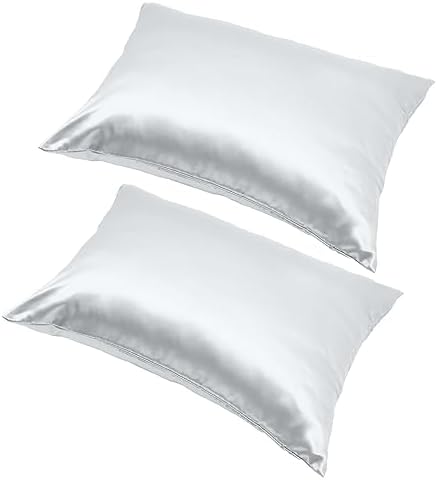STOBAZA 2pcs Ice Silk Pillowcases Queen Size Cooling Pillow Covers