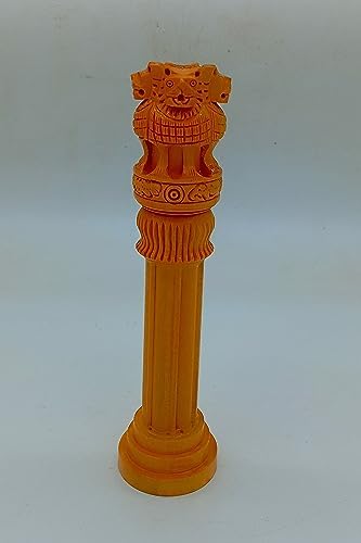 Wooden Ashoka Pillar 10 Inch Office Desk Decor Gift 1