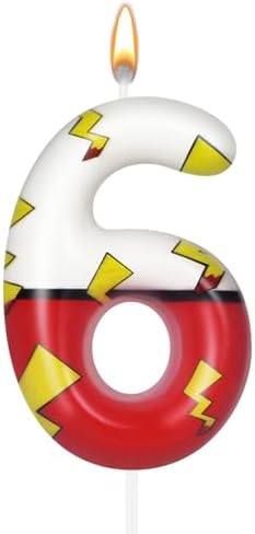 Wanlab Cartoon Number 6 Birthday Candle