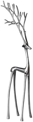 Creative Co-Op Tall Cast Aluminum Reindeer with Gunmetal Finish