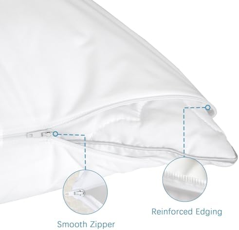 Biloban Body Pillow Protector 2 Pack Waterproof Zipper Case