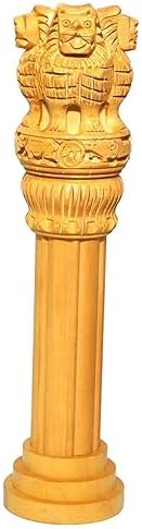 Wooden Ashoka Pillar 10 Inch Office Desk Decor Gift