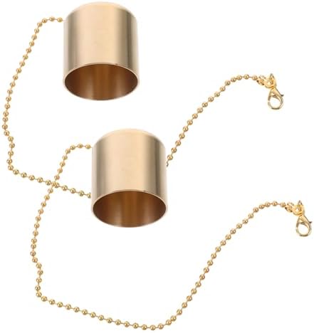 Zerodeko Candle Snuffer Set 2pcs Brass Lampsafe Extinguisher Cap