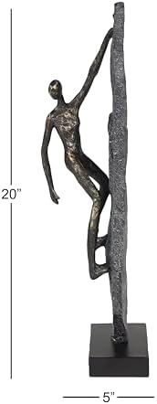 Deco 79 Bronze Polystone Statue Sculpture