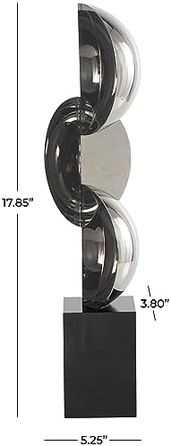 Deco 79 Crystal Geometric Black Statue