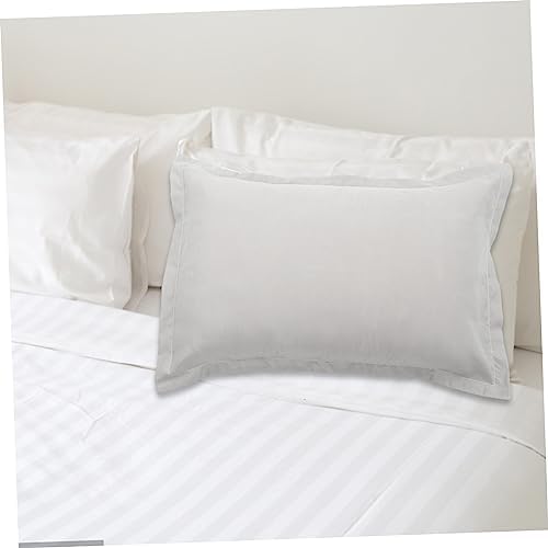 2pcs Solid Gray Microfiber Pillow Cases with Zippered Design