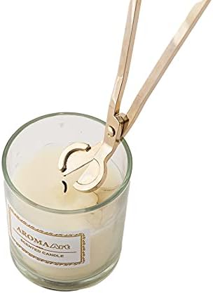 Large Candle Wick Trimmer and Snuffer Set with Long Handle