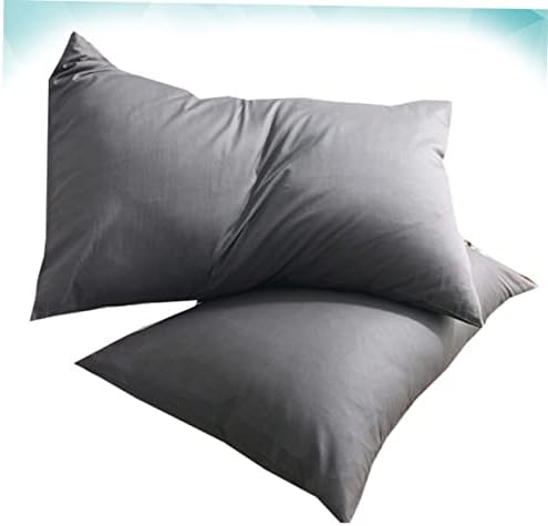 Amosfun 2-Pack Dark Grey Pure Cotton Pillowcases
