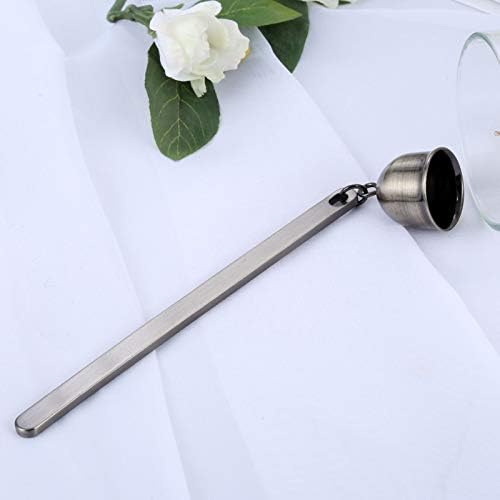 MUXSAM Candle Snuffer Bell-Shaped Stainless Steel Wick Extinguisher for Candle Lovers