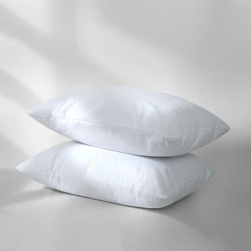 Waterproof Pillow Protectors with Zipper - 2 Pack King Size